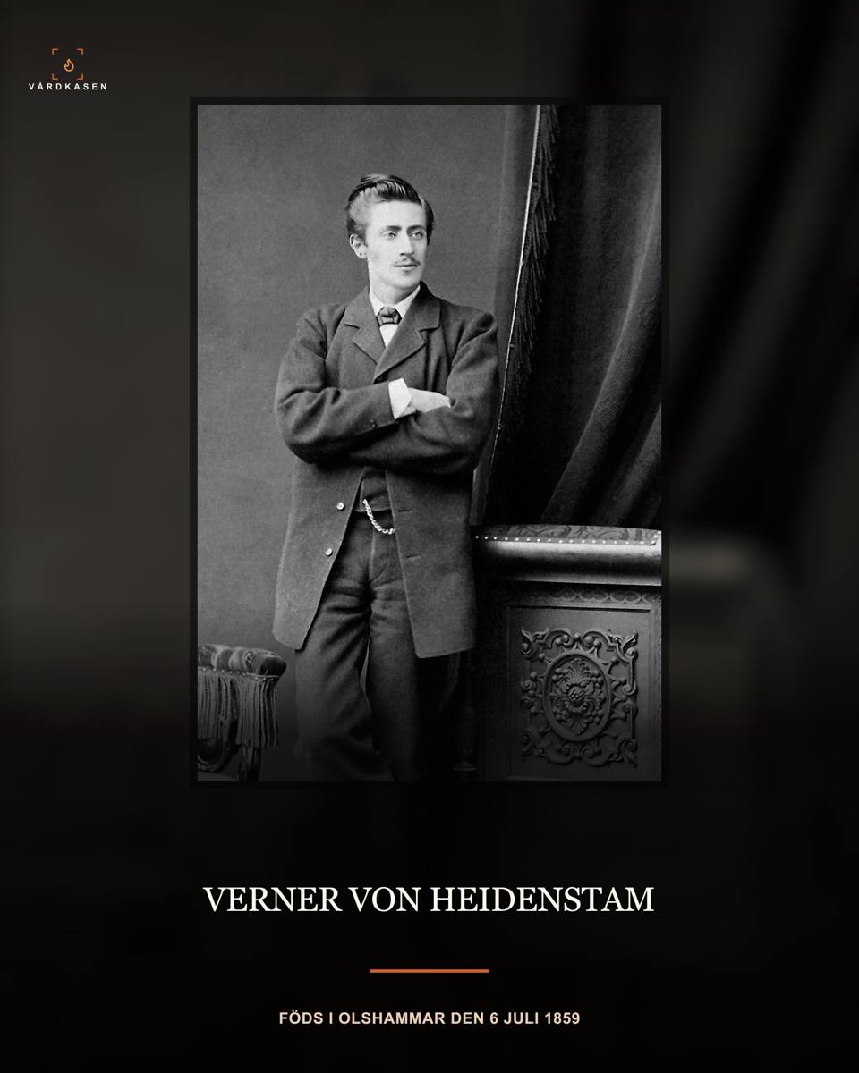 Den unge Verner von Heidenstam fotograferad vid 20 års ålder