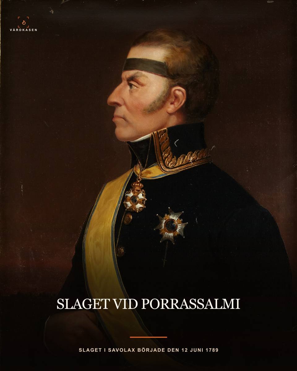 Georg Carl von Döbeln, sårad vid Porrassalmi