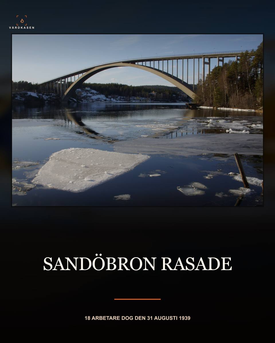 Sandöbrons betongbåge över Ångermanälven i ett vinterlandskap.